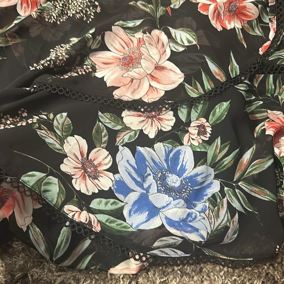 TAYLOR BLACK FLORAL DRESS SZ 18W NWT - Picture 3 of 6